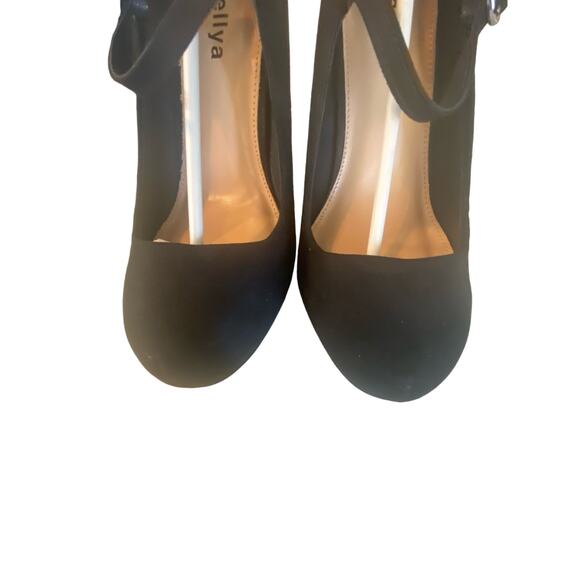 Sivellya Black Platform Pumps size 9 W - Picture 3 of 5